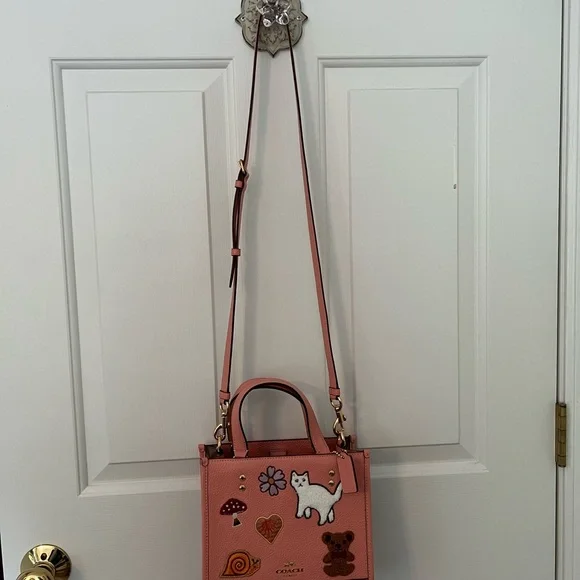 Coach Pink Dempsey Tote Crossbody - Picture 7 of 7